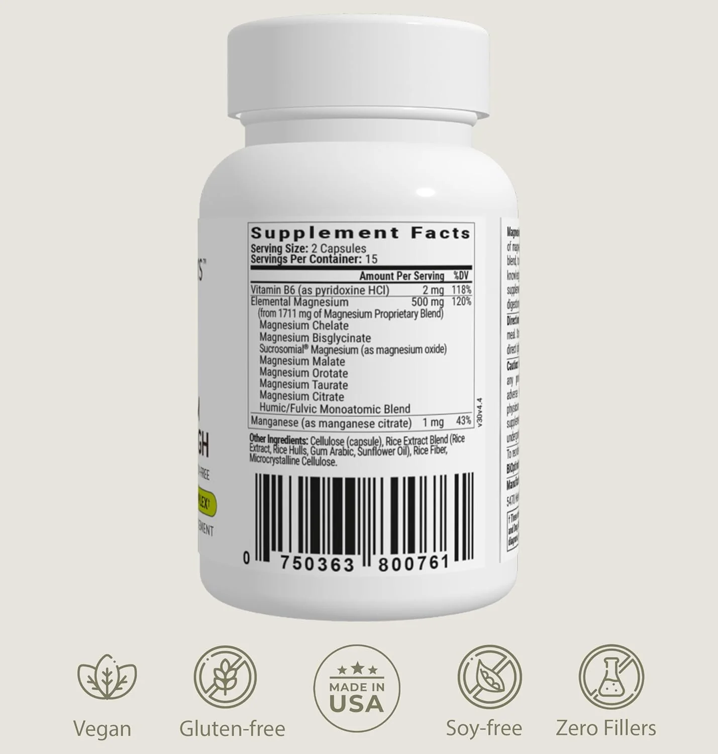 BIOptimizers Magnesium Breakthrough Supplement 4.0 - 7-in-1 Magnesium Complex for Calm, Sleep & Energy
